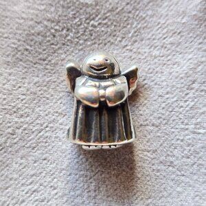 Winged Angel of Hope Charm Vintage Pandora in 925 Sterling Silver